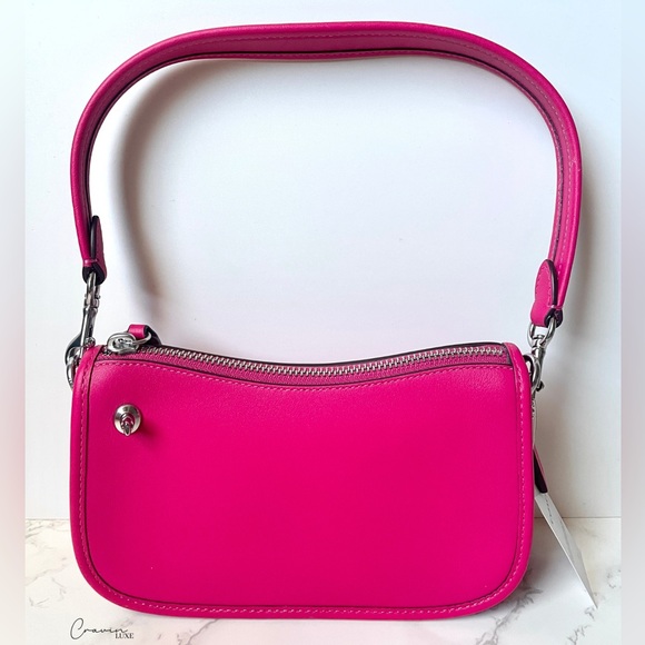 Coach Handbags - ❌SOLD❌ New Coach Swinger 20 Leather Shoulder Bag DragonFruit Hotpink